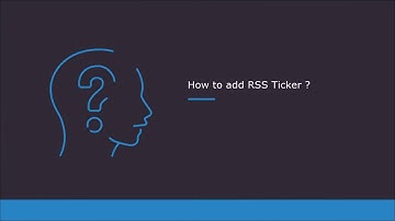 How to add RSS ticker?