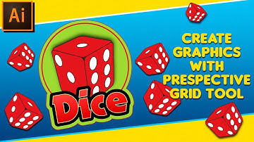 Illustrator Tutorial: How to use the perspective grid tool to create a dice.
