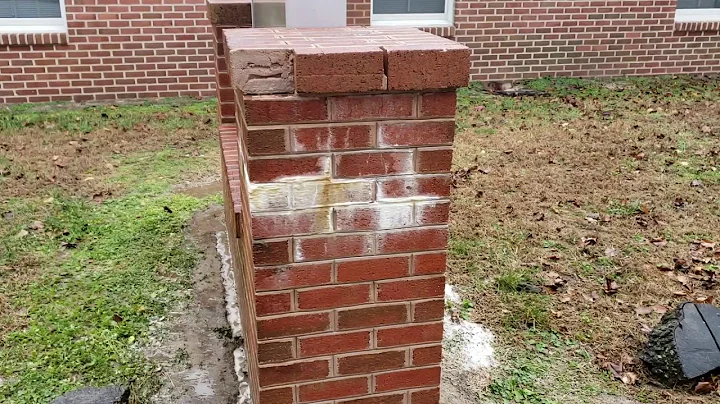 What is that white stuff? Its efflorescence and can only be removed via chemical processes