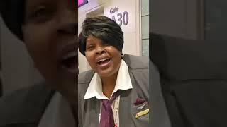 Delta Airlines has some really great singing voices on their staff at DTW