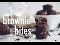 Easy vegan brownie bites  hot for food