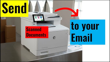 Send Scan to email HP Color LaserJet MFP M477
