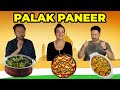 Foreigners Try Indian Food | VEGETARIAN | for The First Time | PALAK PANEER | ALOO BAINGAN