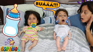  ¡Maria Clara y JP vuelven a ser bebés! 👶 Maria Clara and JP pretend to play baby 