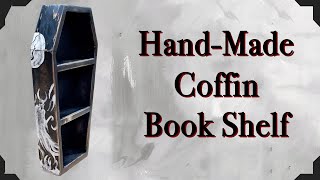 Building a Spooky Coffin Bookcase | From Scrap Wood to Haunting Décor