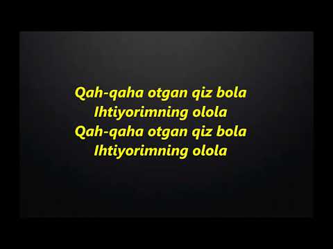 Shohruhxon   Qiz bola   qo'shiq matni,lyrics