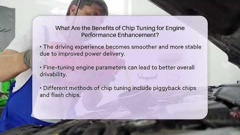 What Are the Benefits of Chip Tuning for Engine Performance Enhancement? - Car Performance Pros