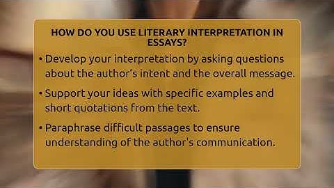 How Do You Use Literary Interpretation In Essays? - The Prose Path