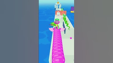 Unicorn! 🦄 🐲 Snake Run Race Thrills! #games #gaming #gameshorts #gameplay #snakerun