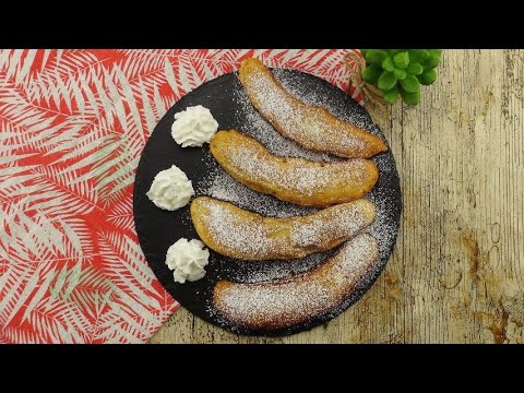 Video: Banane Fritte In Pastella Con Gelato, Menta E Ribes Red