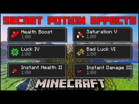 Minecraft Secret Potion Effects Java Bedrock Youtube
