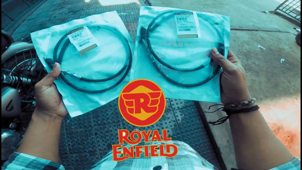 Classic 350 clutch wire broken how to change clutch cable of Royal