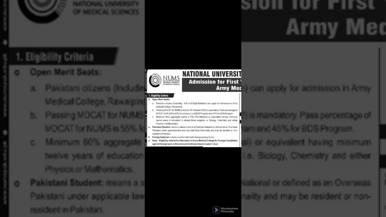 Admissions Have Started in Army Medical College, Rawalpindi|How to apply for AMC