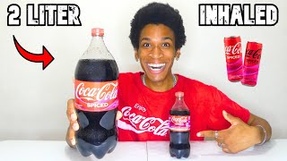 2L Bottle of SPICED Coca-Cola Chugged In SECONDS