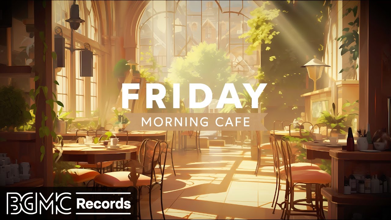 FRIDAY MORNING CAFE Relaxing Jazz Music  Soft Instrumental Music in Spring Coffee Shop Ambience