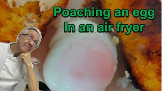 Poaching and egg in an air fryer . The Crazy Chef