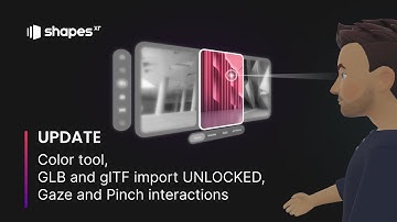 Update — Color tool, GLB and glTF import UNLOCKED, Gaze and Pinch interactions