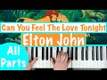 How to play "CAN YOU FEEL THE LOVE TONIGHT" - Elton John (The Lion King) | Piano Tutorial