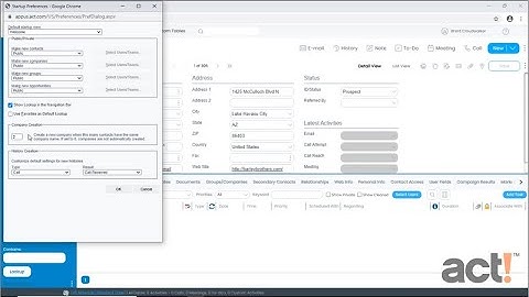 Act! CRM Classic Training Video: Creating Companies