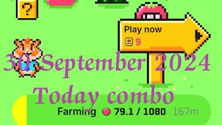 30 September 2024 Tomarket Combo Today tomarket secret combo