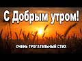 С ДОБРЫМ УТРОМ! ОЧЕНЬ ТРОГАТЕЛЬНЫЙ СТИХ! "А вы бы хотели..."