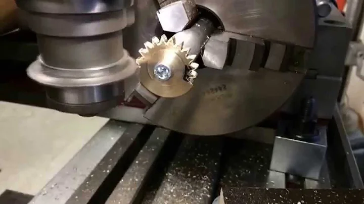 Gear milling with arduino-driven steppermotor/dri....