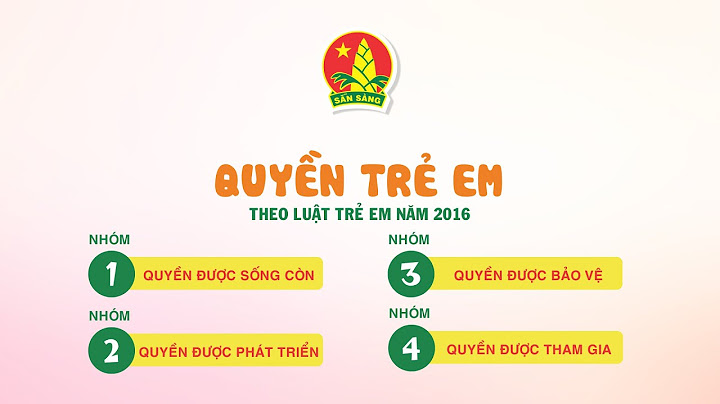 Luật trẻ em 2023 có bao nhiêu quyền năm 2024