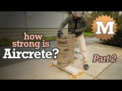 Видео: Является ли Aircrete структурным?