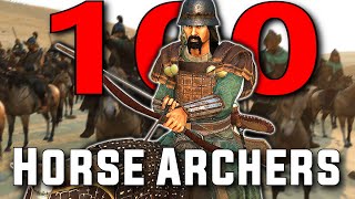 I made a 100 HORSE ARCHER ARMY in Bannerlord