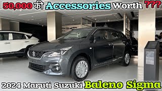 Baleno Sigma Showroom Accessories with Price ❤️ Maruti Baleno 2024