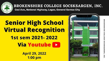 Senior High School Virtual Recognition 1st Semester 2021-2022