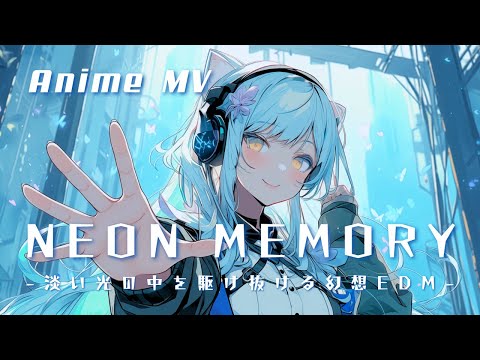 アニメ MV NEON MEMORY 淡いネオンの光の中を駆け抜ける幻想EDM ネオノスタルジカ Neo Nostalgica High Energy Music