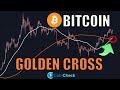 Loop digital golden bitcoin background