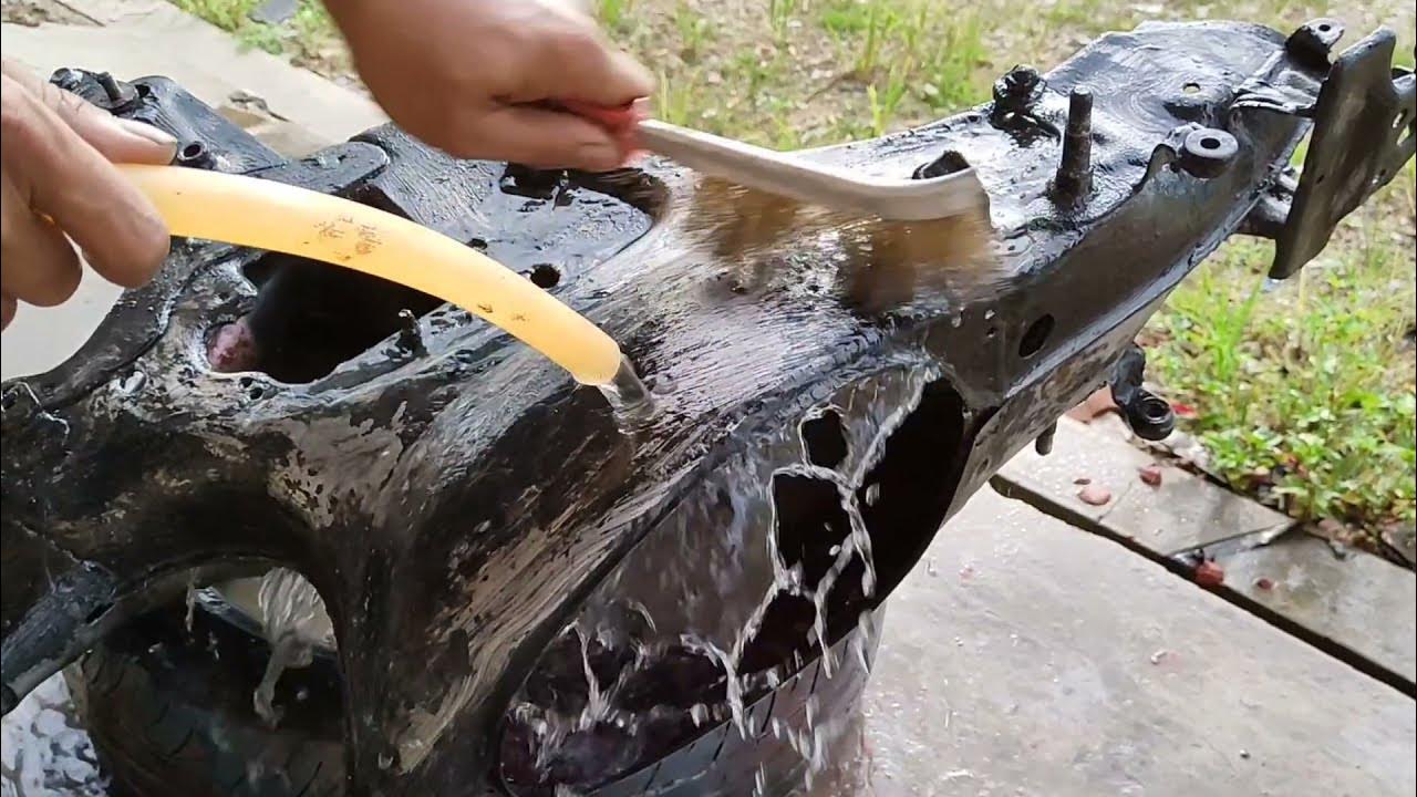 Repaint Honda Ex5 full process remove paint & primer coat done!!! YouTube