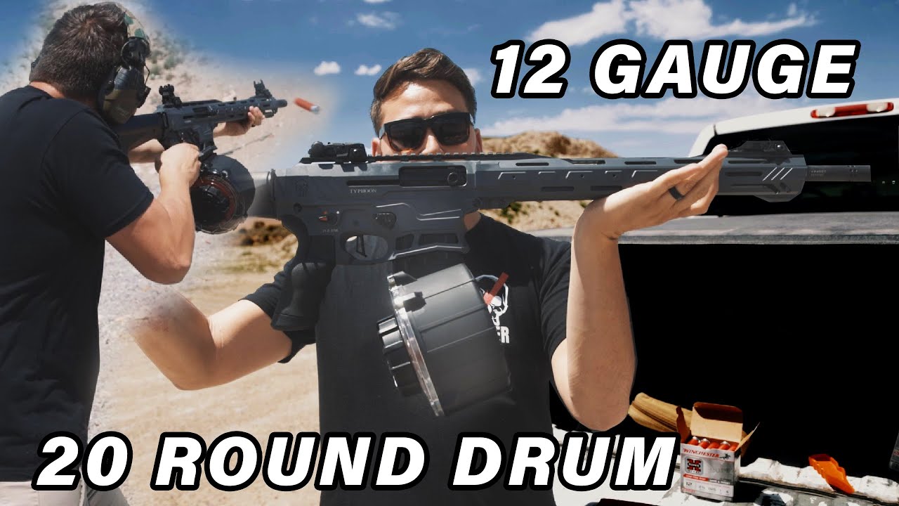 12 Gauge 20 Round Drum Mag // Mag Dumps