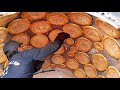 Узбекская лепешки и самый гигантский пекарний 16 тандыров | Uzbek flatbread | street food | ASMR
