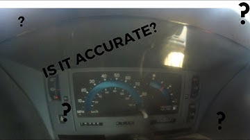 Speedometer calibration test with mobile app