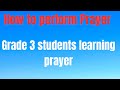 How to Perform Prayer grade 3 boys