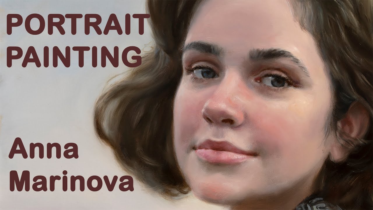 PORTRAIT PAINTING. TIME-LAPSE Demonstration. Anna Marinova. Анна Маринова