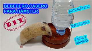 How to make a HOME AND AUTOMATIC HAMSTER DRINKER