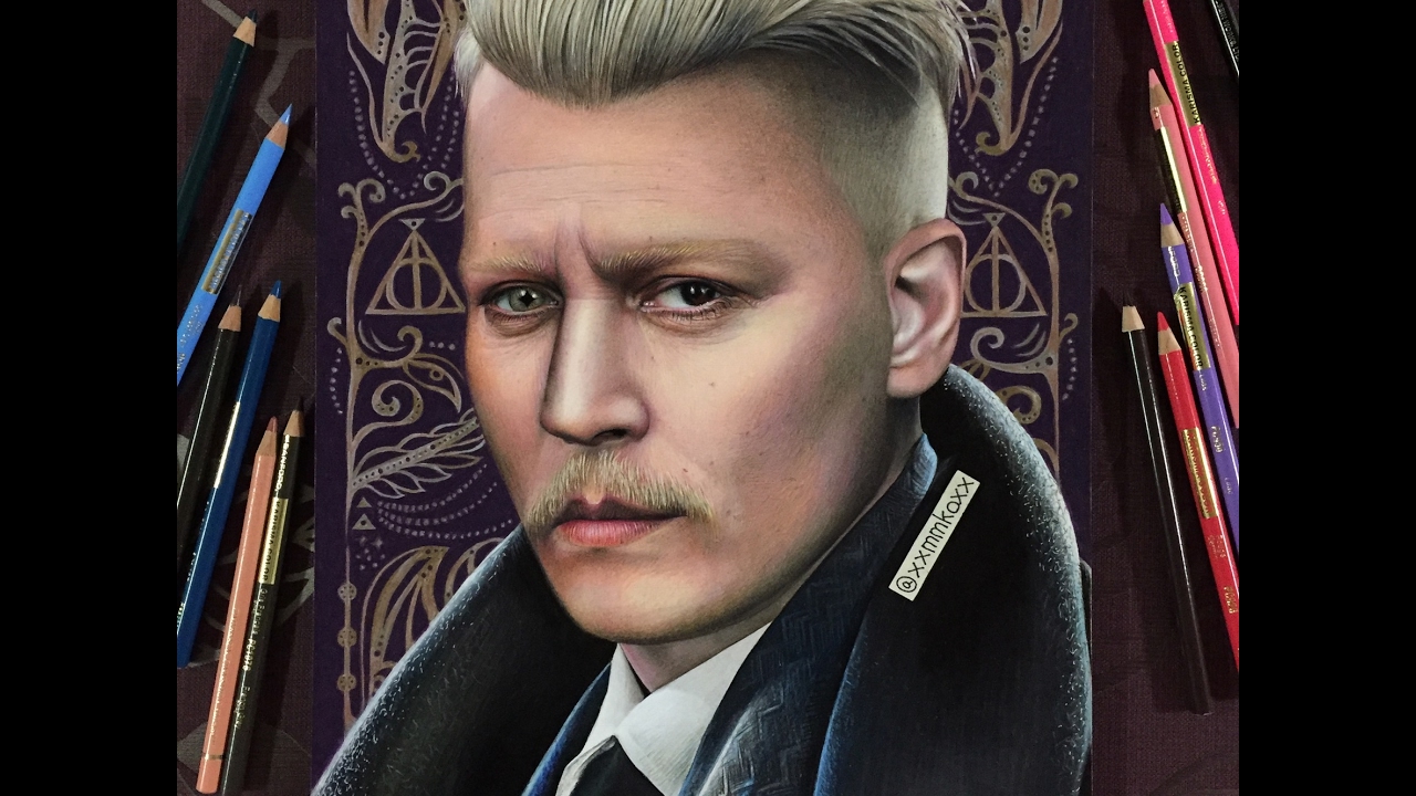 Gellert Grindelwald(Johnny Depp) Drawing From Fantastic 