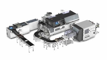 Multifunctionele, volledig geautomatiseerde bindlijn - Meccanotecnica