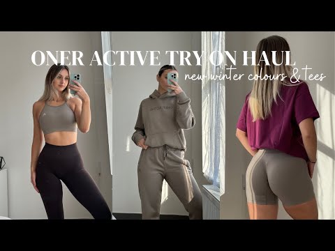 NEW IN ONER ACTIVE TRY ON HAUL  new winter colours & tees 