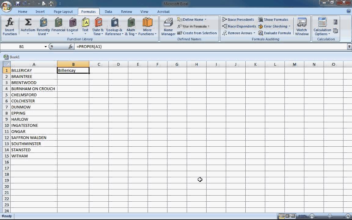 How To Change Data In Excel From Capitals To Lower And Upper Case How To Change Data In Excel From Capitals To Lower And Upper Case