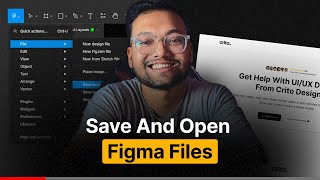 Save And Open Figma Files | How to Export in Figma | Local Save In Figma