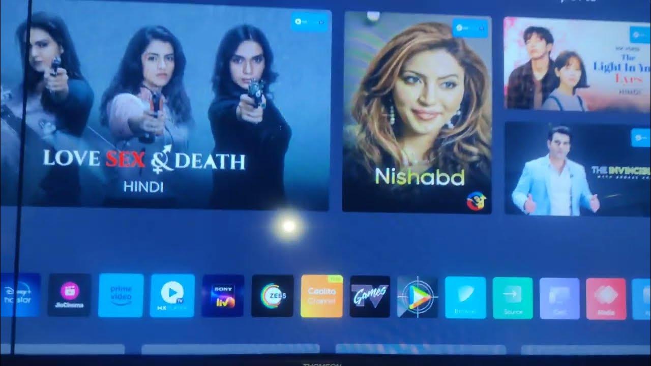 Thomson new TV lining issue replace new TV smarttv YouTube