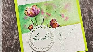 Watercoloring the Spotlight on Nature by Stampin’Up!