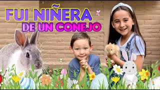 NIÑERA DE UN CONEJO BEBÉ  POR UN DIA / SE LLAMA CANELA !  ☺