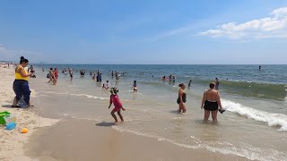 ⁴ᴷ⁶⁰ NYC Phase 4 Reopening (Narrated): Walking Rockaway Beach (July 26, 2020)