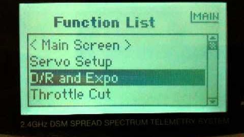 Spektrum Dx8 with problem in Rudder Channel
